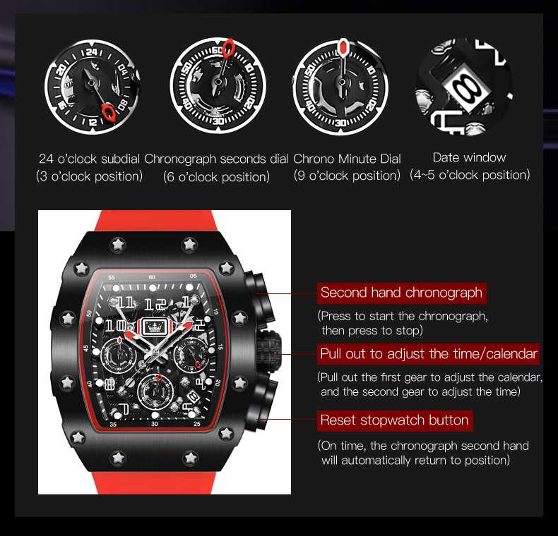 OLEVS 3608 Racing Design Inspiration Watch