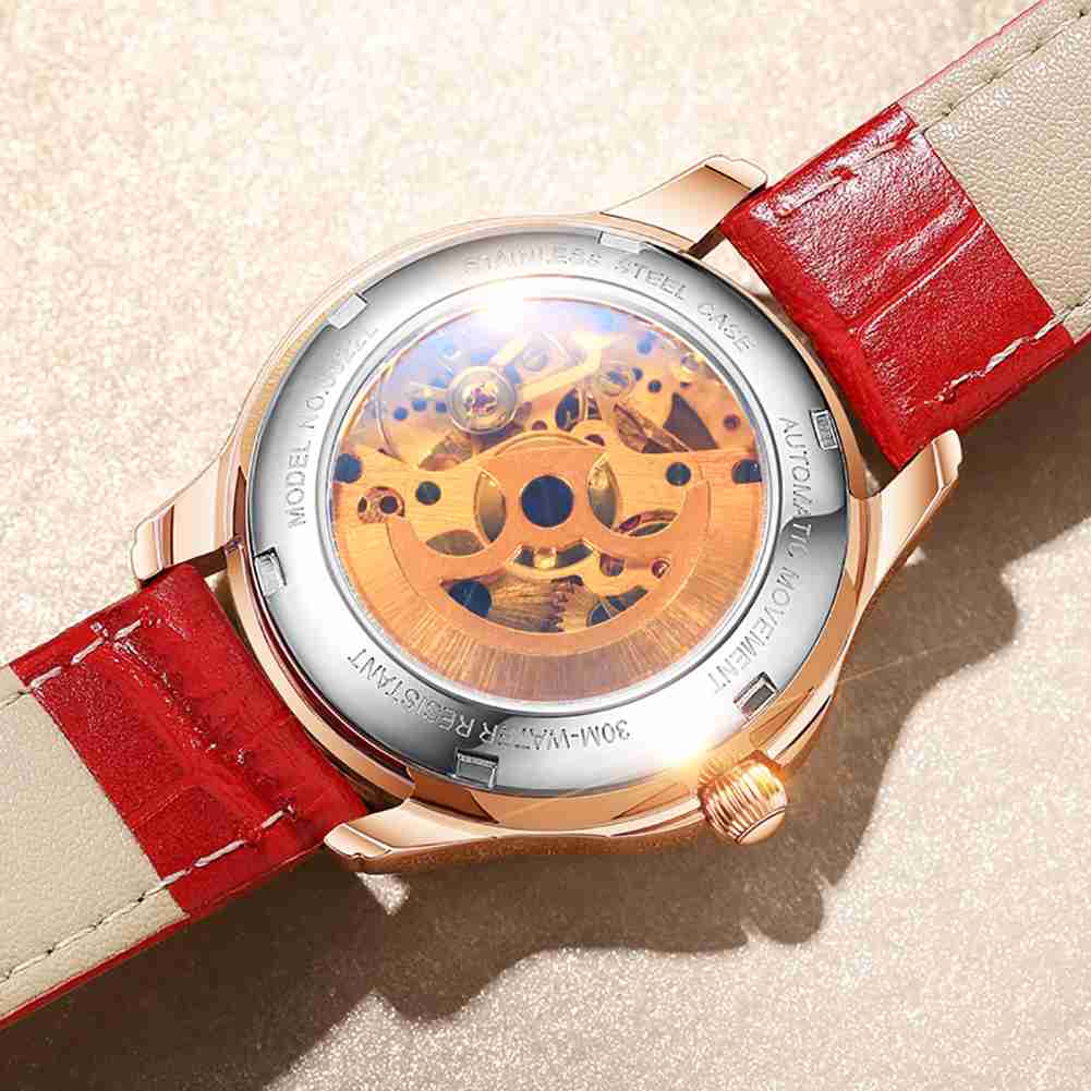 Montre mécanique à bracelet en céramique Olevs 6622