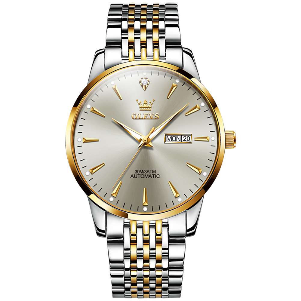 #color_Two Tone Strap-Gray Dial Gold Trim