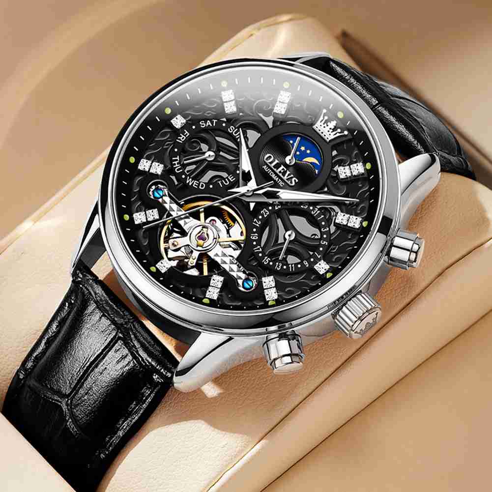 Olevs Watch 6658 Tourbillon Luxury Watch