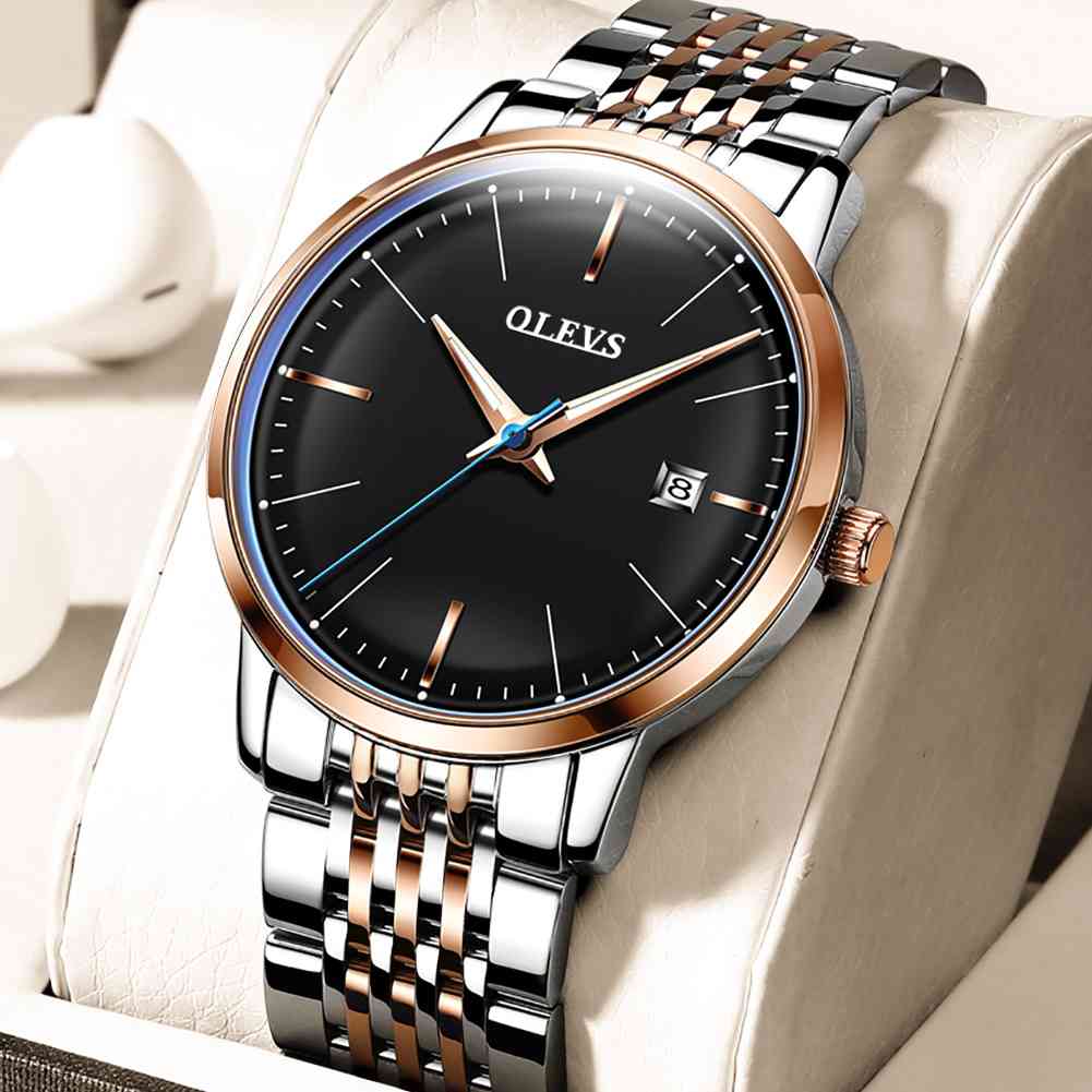 OLEVS 6609 Luxury Mechanical Watch - Elegant Stainless Steel Automatic Timepiece with Date Display