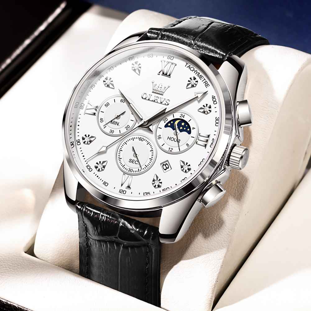 OLEVS 2888 Mens Watches Chronograph Luxury Fashion Dress Wrist Watch Luminous Waterproof