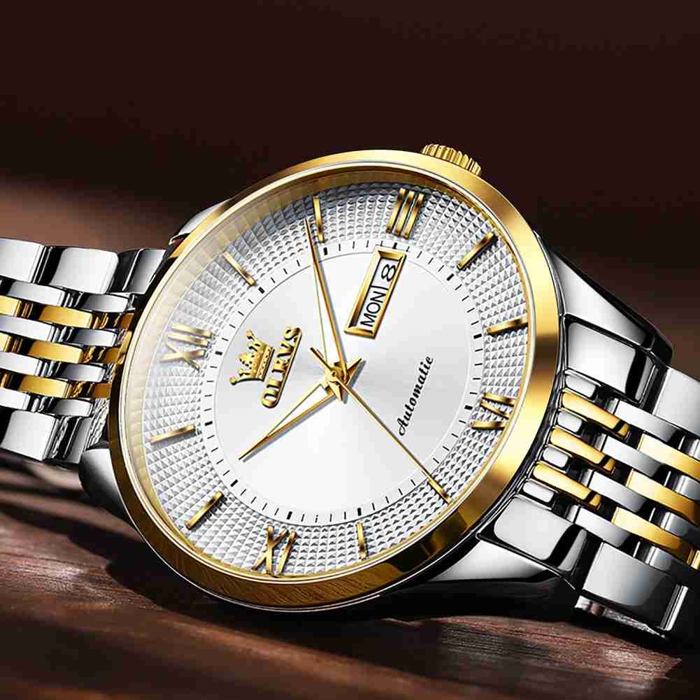 OLEVS Watch 6657 stainless steel strap mechanical watch