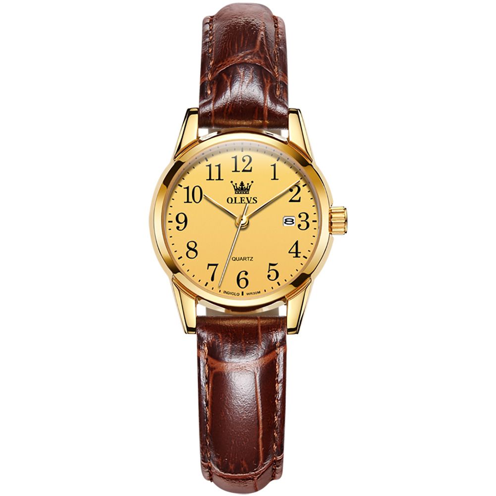 #Color_Brown Strap-Full Gold