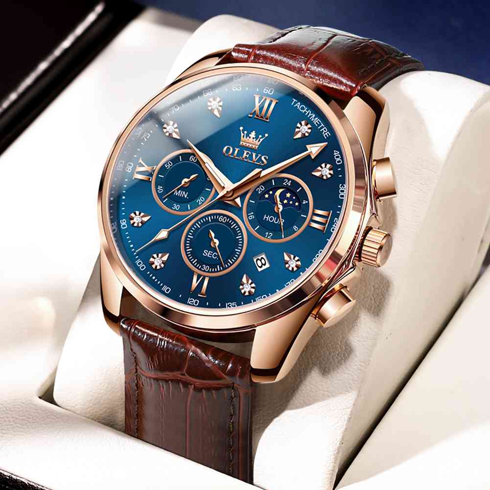 OLEVS 2888 Mens Watches Chronograph Luxury Fashion Dress Wrist Watch Luminous Waterproof