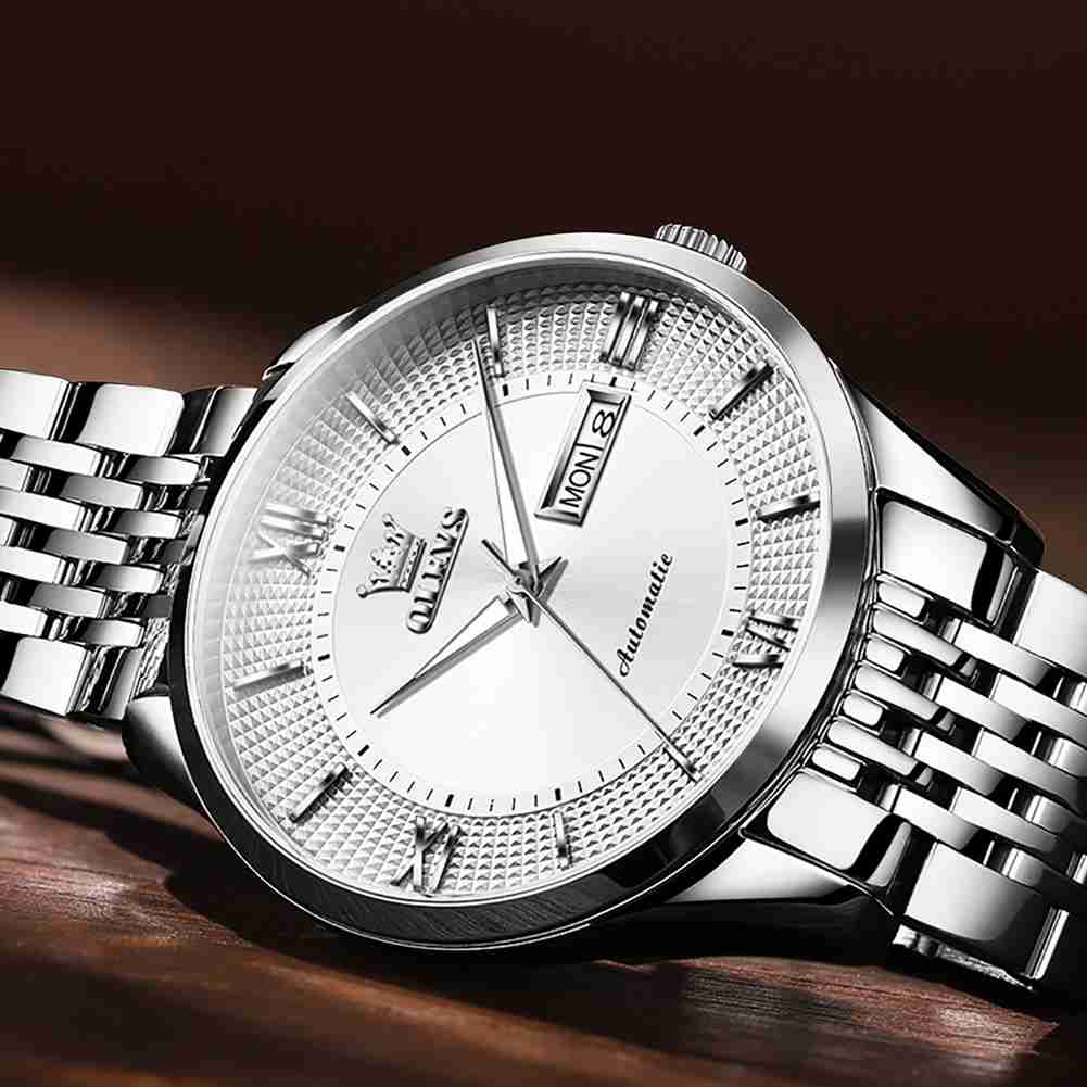 OLEVS Watch 6657 stainless steel strap mechanical watch