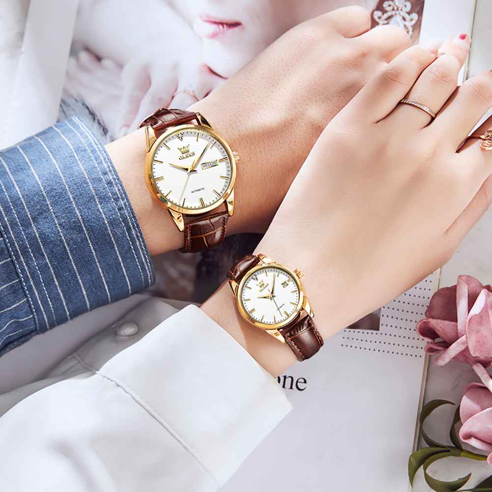 OLEVS Watch 6629 Mechanical watches gifts for couples