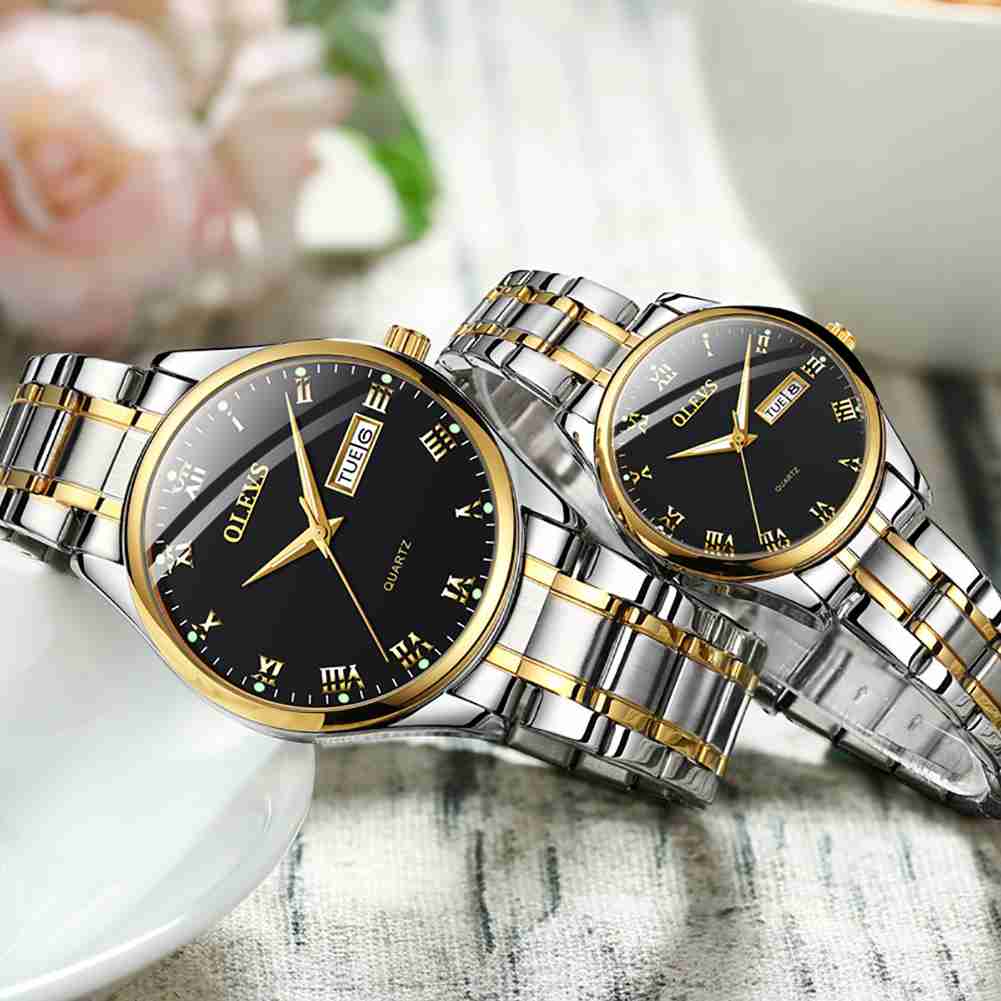 OLEVS 5568 Couple's Quartz Romantic Moment