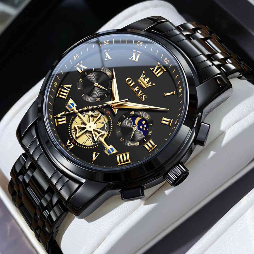 OLEVS 2859 Mens Watches Chronograph Dress Wrist Watch Waterproof Luminous Function