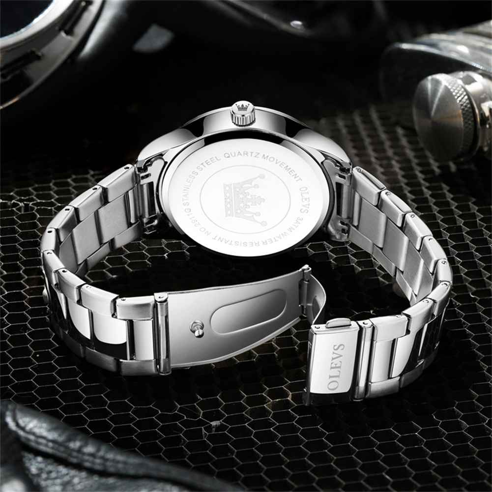 OLEVS 2911 Classic Roman Numeral Men's Steel Quartz Watch - Timeless Design, Perfect Gift for Men