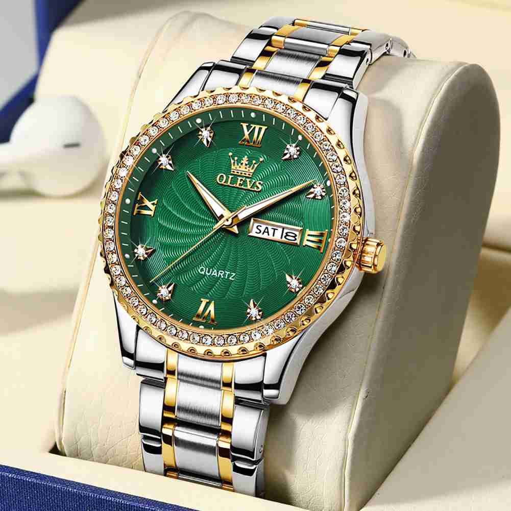 OLEVS 5565 Mens Watch Big Face Casual Dress Wrist Watch Waterproof Luminous