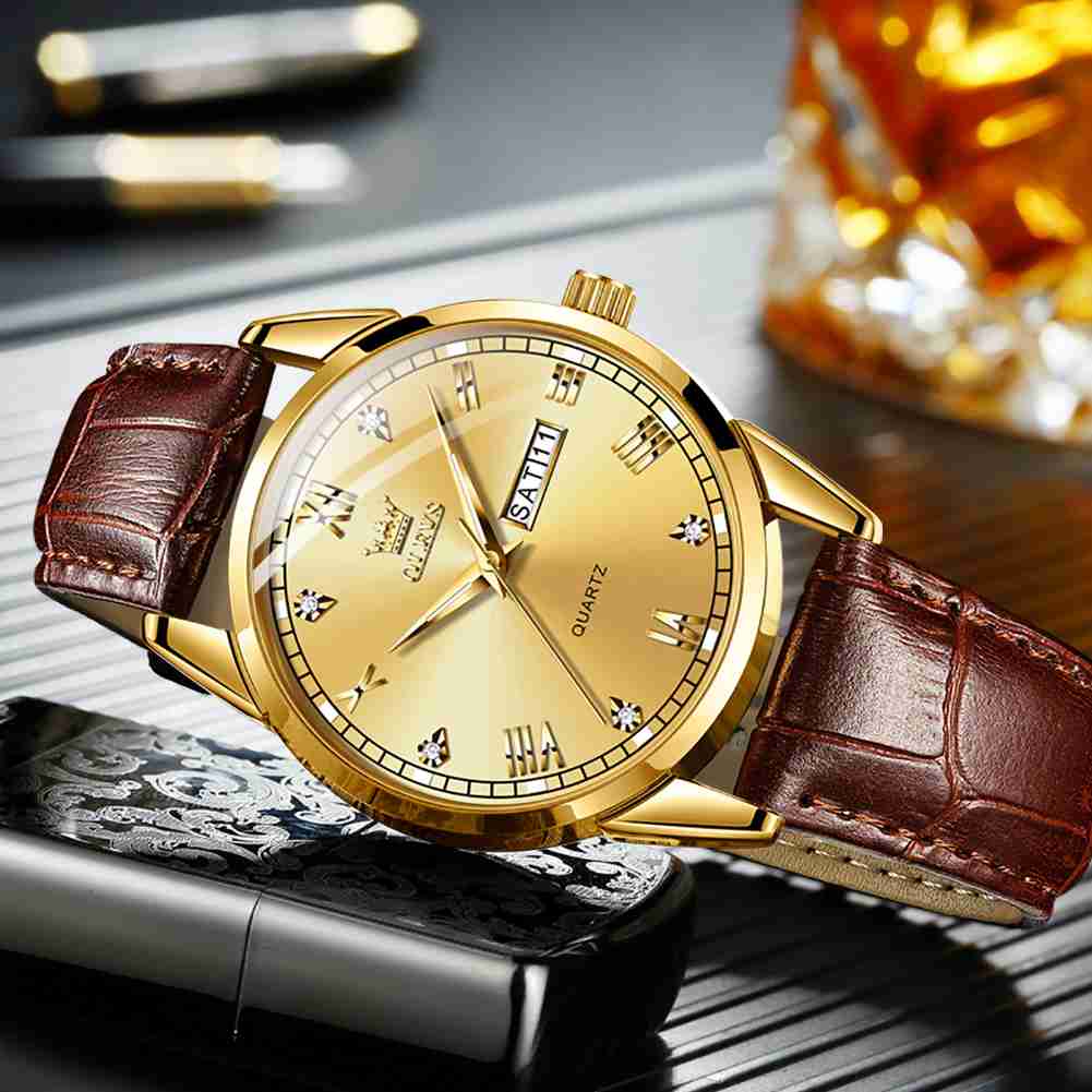 OLEVS 6896 Elegant Men's Watch: Classic Design, High Quality, Waterproof, Luminous