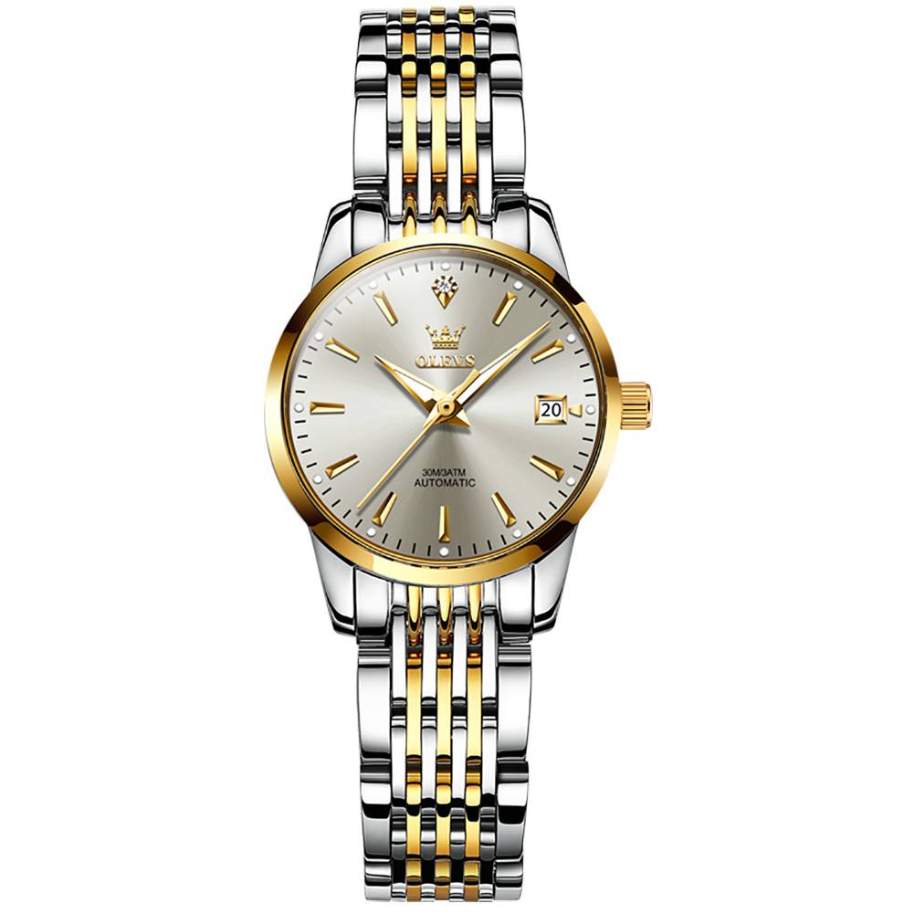 #color_Two Tone Strap-Grey Dial Gold Trim