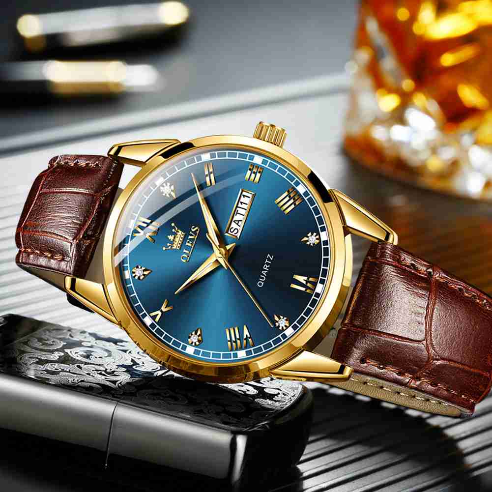 OLEVS 6896 Elegant Men's Watch: Classic Design, High Quality, Waterproof, Luminous