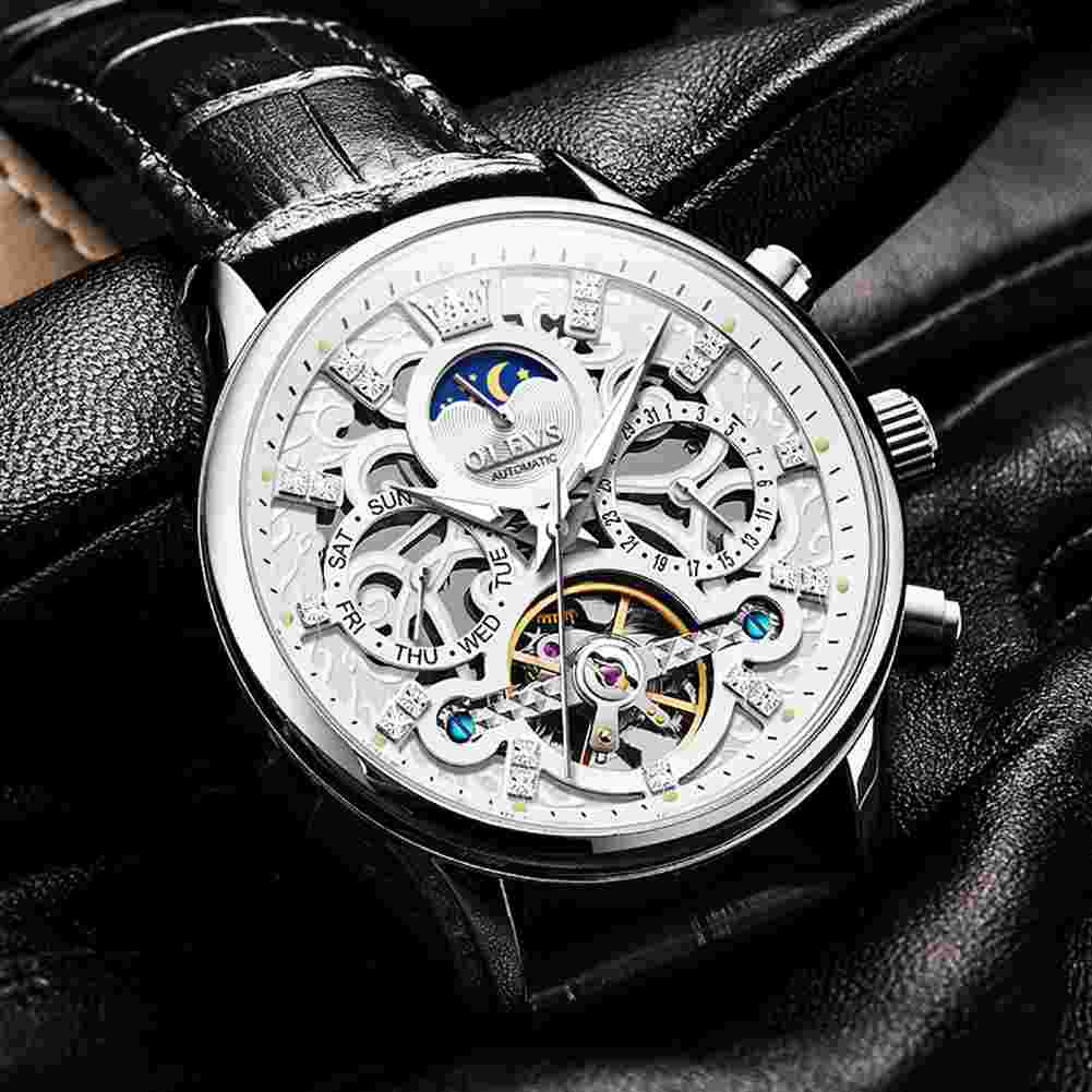 Olevs Watch 6658 Tourbillon Luxury Watch