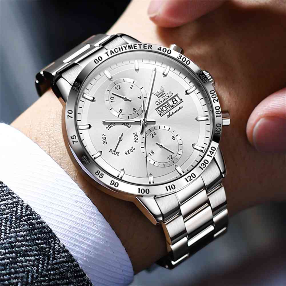 Olevs 6683 Premium Automatic Mechanical Chronograph Watch