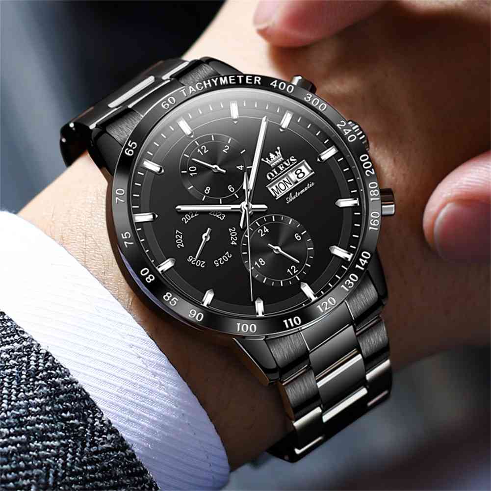 Olevs 6683 Premium Automatic Mechanical Chronograph Watch