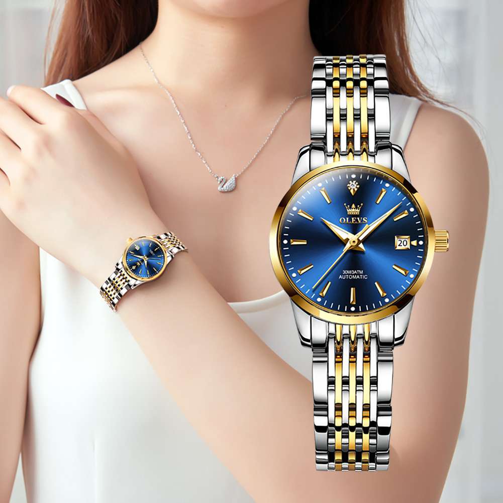 OLEVS 6635 Women's Business Watch Stainless Steel Classic Luxury Luminous Waterproof