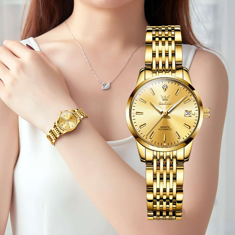 OLEVS 6635 Women's Business Watch Stainless Steel Classic Luxury Luminous Waterproof