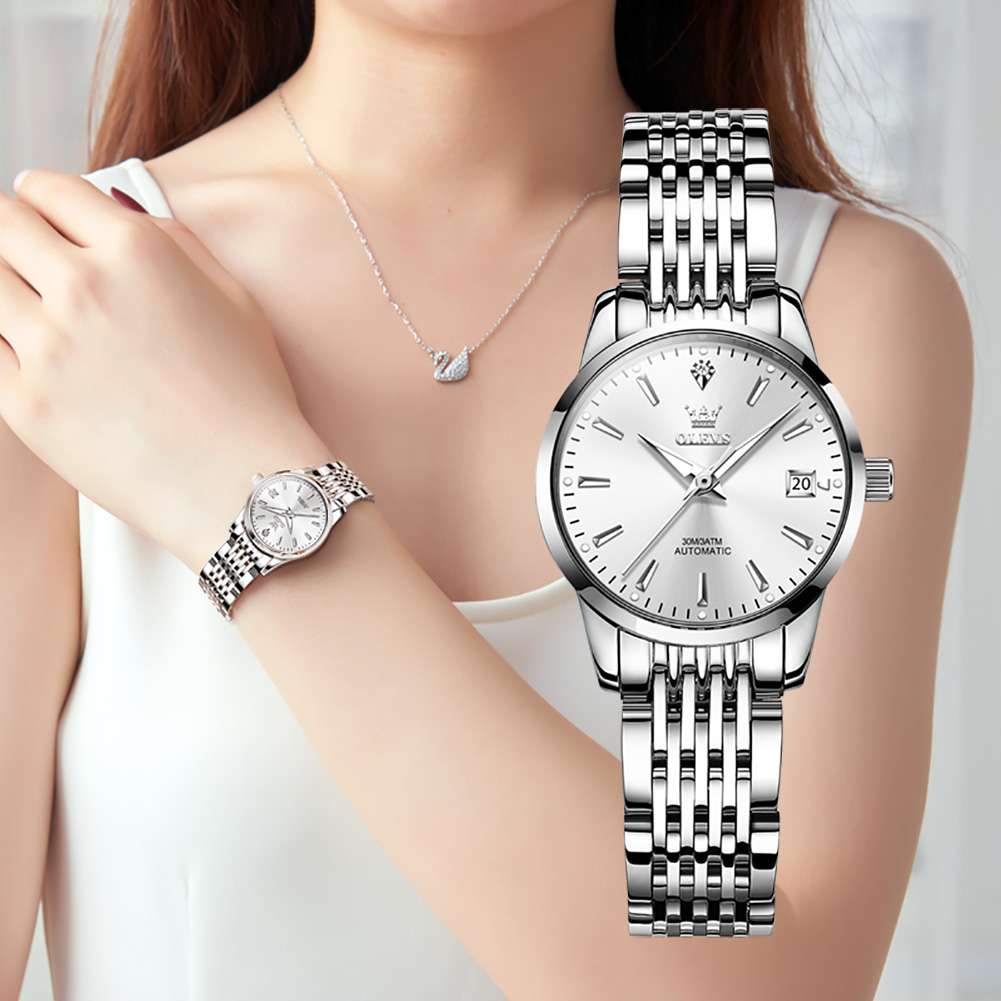 OLEVS 6635 Women's Business Watch Stainless Steel Classic Luxury Luminous Waterproof