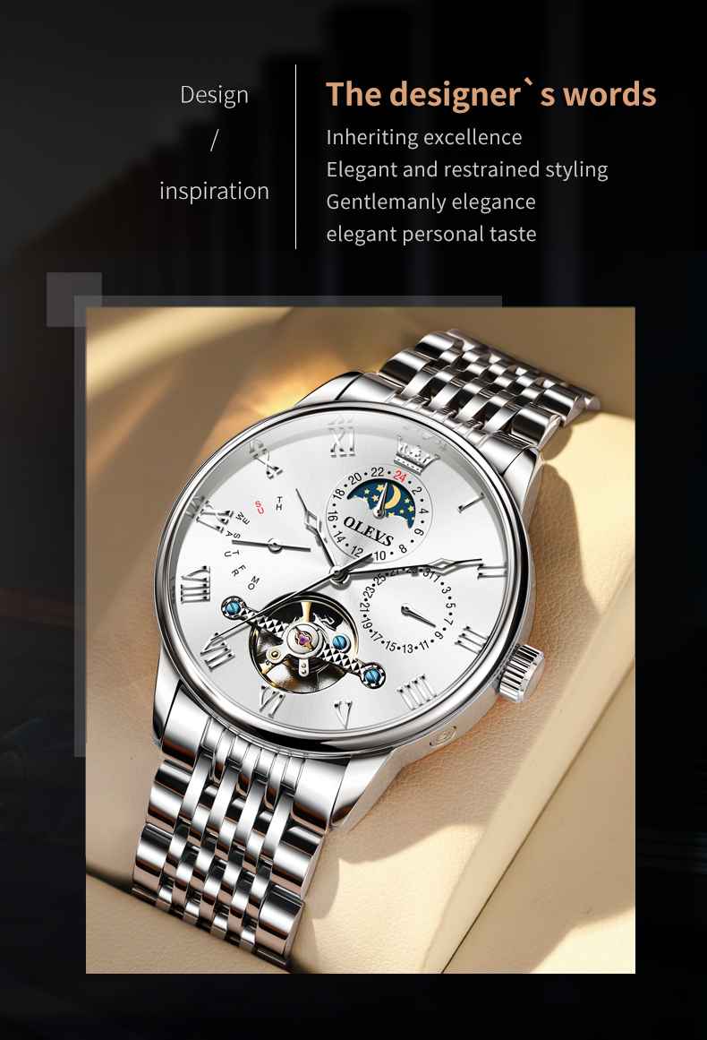 OLEVS 7009 Chronograph Automatic Mechanical Watch