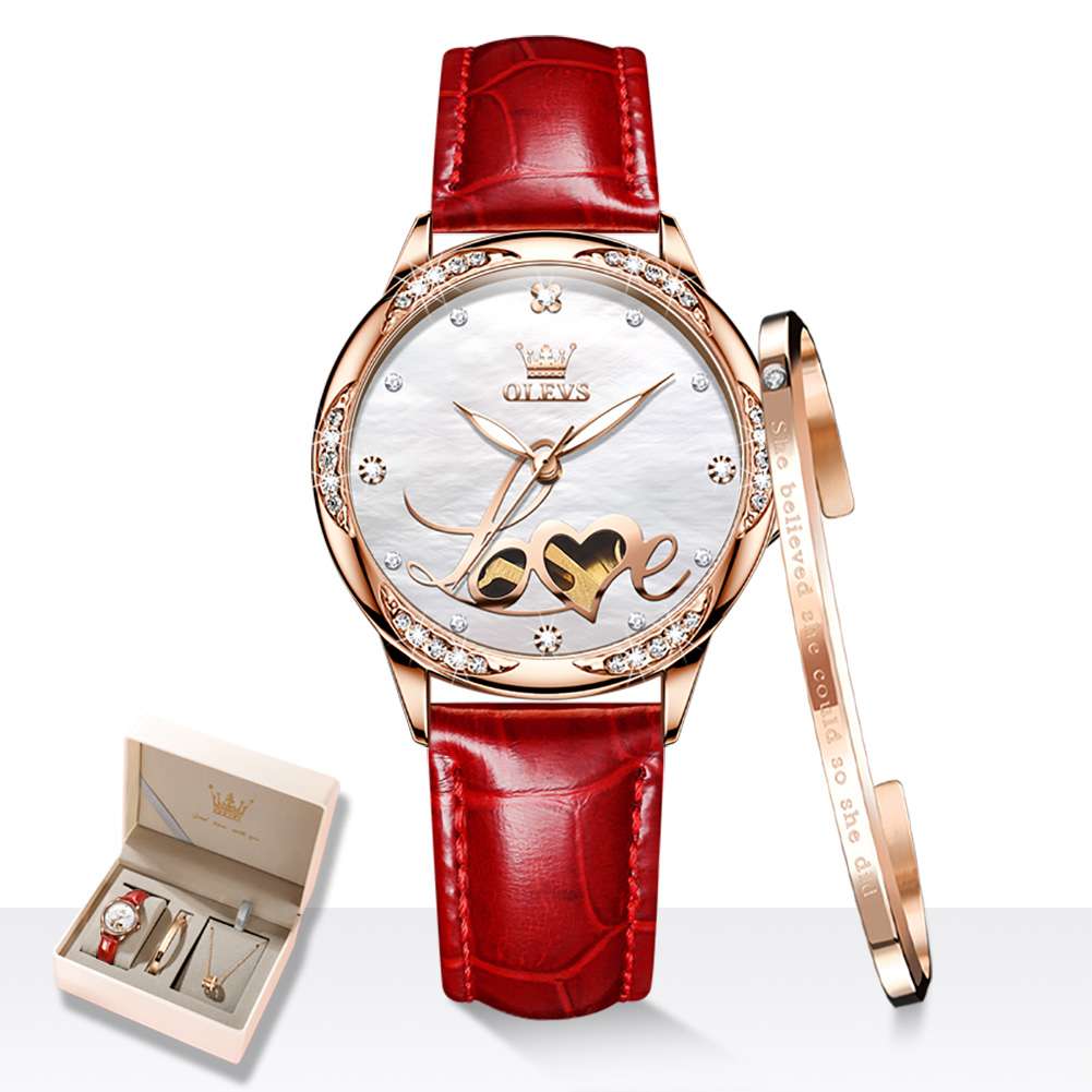 OLEVS 6613 Women's Fashion Mechanical Watch - Luxury Diamond Design