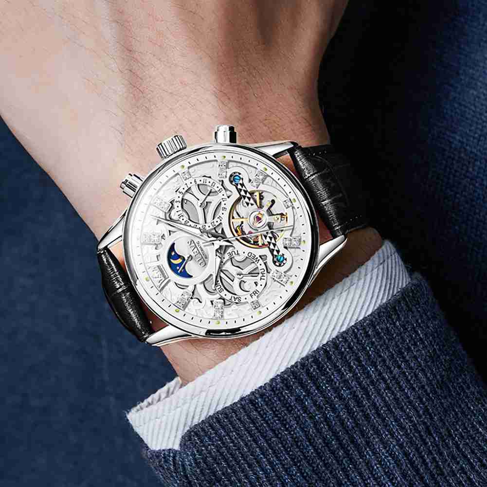 Olevs Watch 6658 Tourbillon Luxury Watch