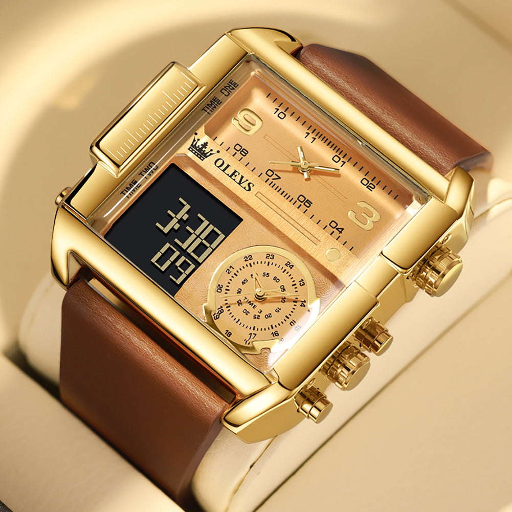 #Color_Brown Strap-Full Gold