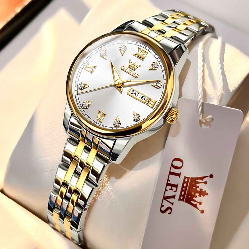 OLEVS 5525 Couple's Luxury Sylish Quartz Watch