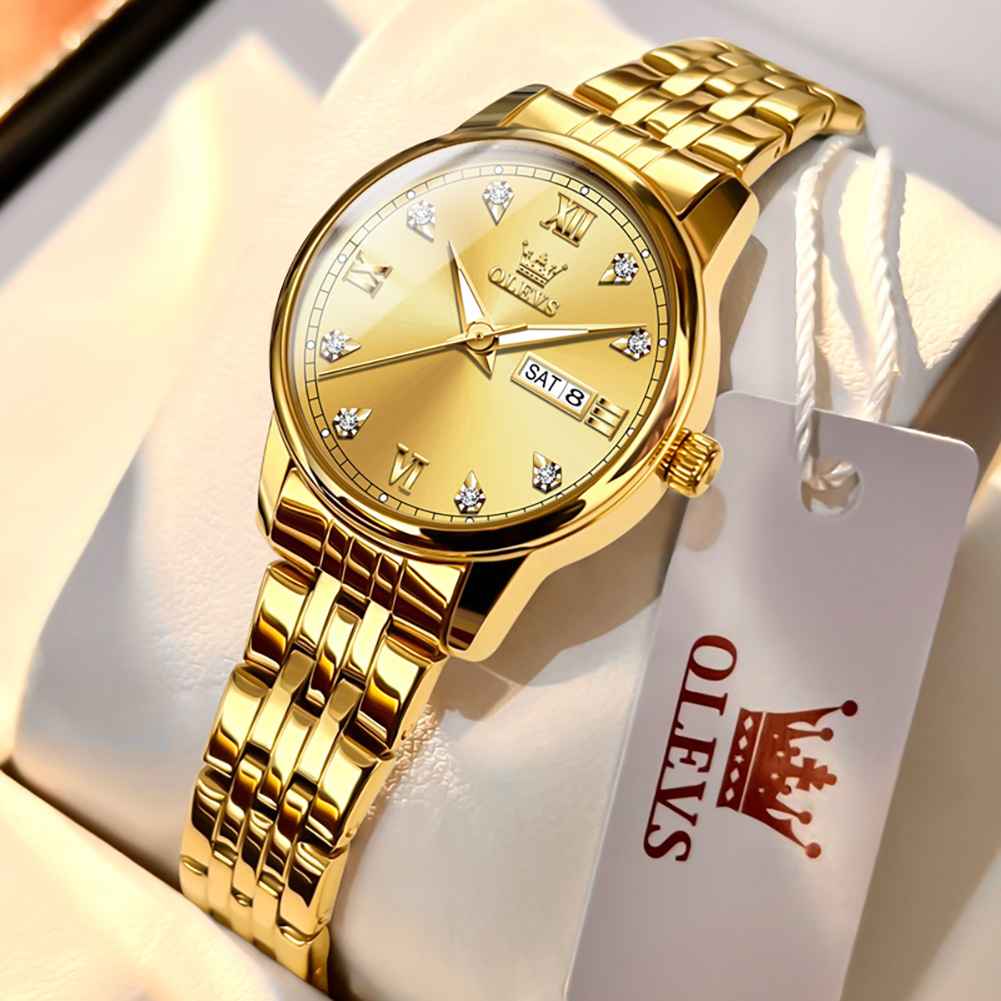 OLEVS 5525 Couple's Luxury Sylish Quartz Watch