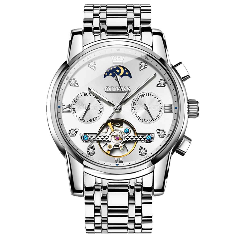 #color_Silver Strap - White Dial Silver Trim