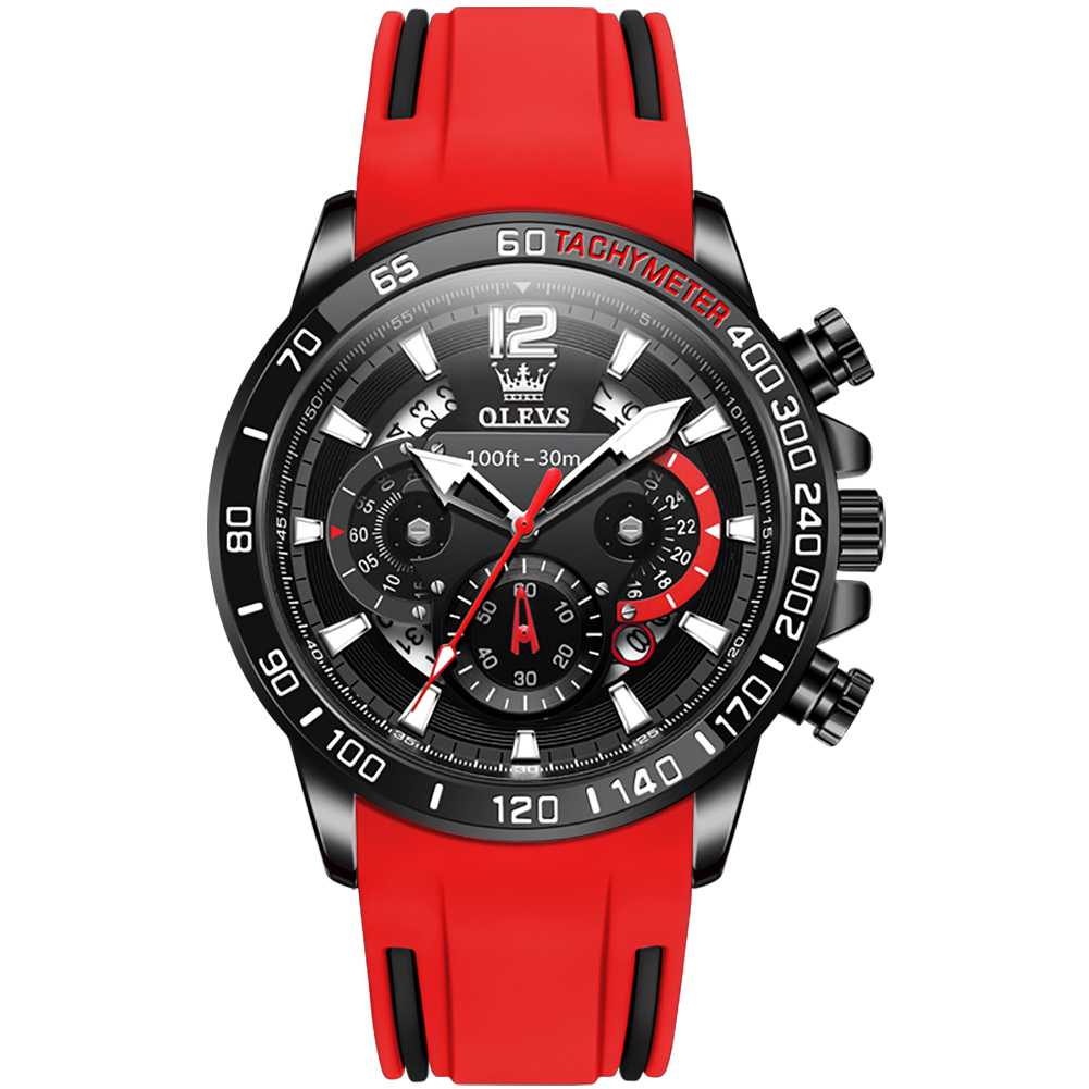 #Color_Red Strap-Full Black