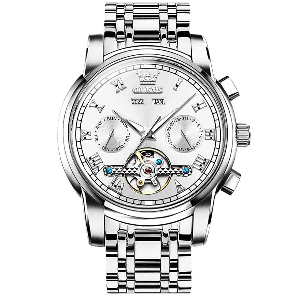 #color_Silver Strap - White Dial Silver Trim