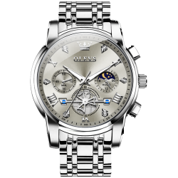 #Color_Silver Strap-Grey Dial Silver Trim