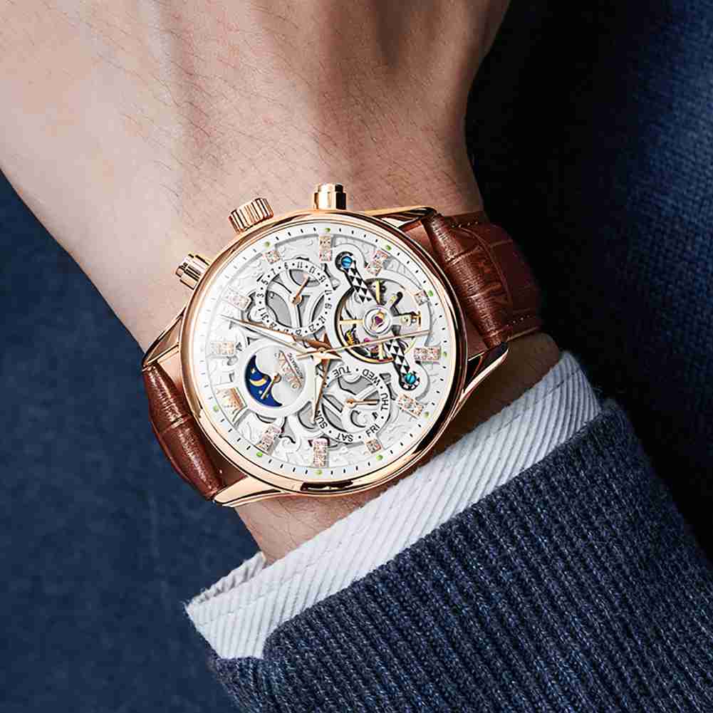 Olevs Watch 6658 Tourbillon Luxury Watch