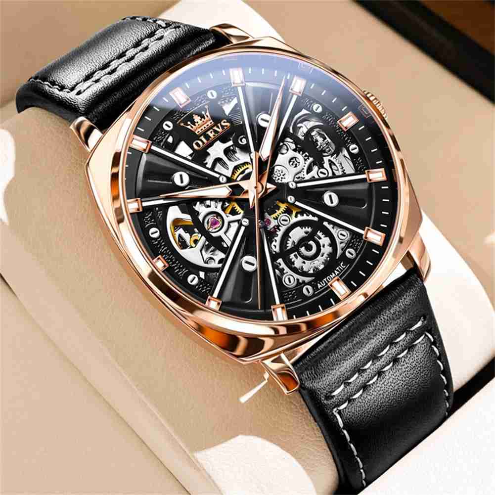 Olevs 6685 Premium Skeleton Automatic Mechanical Watch