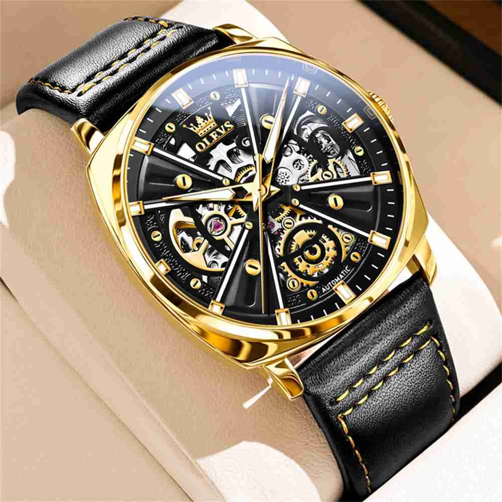 Olevs 6685 Premium Skeleton Automatic Mechanical Watch