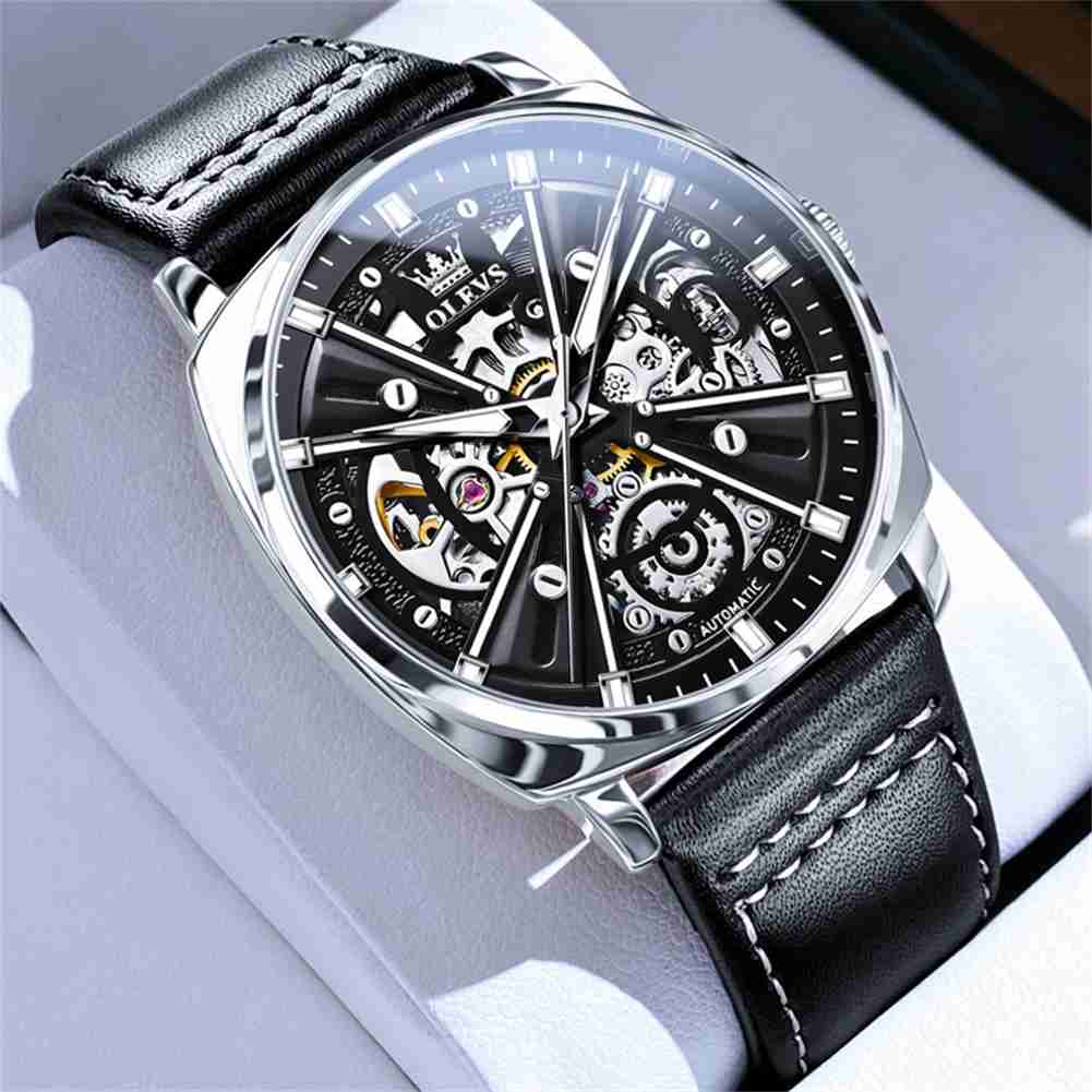 Olevs 6685 Premium Skeleton Automatic Mechanical Watch