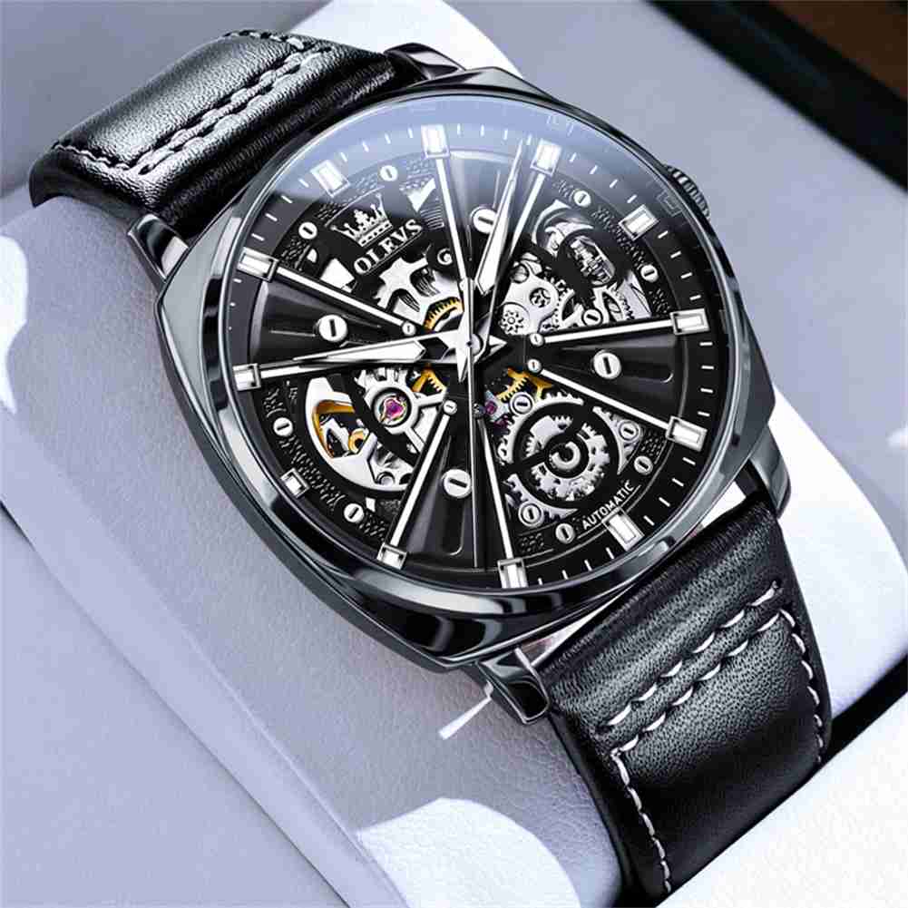 Olevs 6685 Premium Skeleton Automatic Mechanical Watch