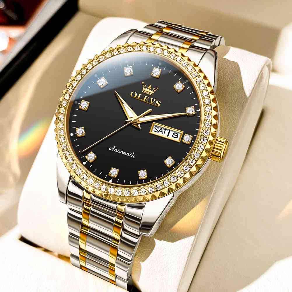 OLEVS 7003 Men's Mechanical Watch Hollow Out Waterproof Automatic Stringing Watch For Men