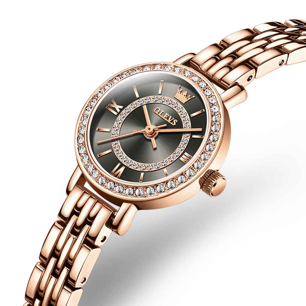 Olevs Watch 5508 Rose Gold Diamond