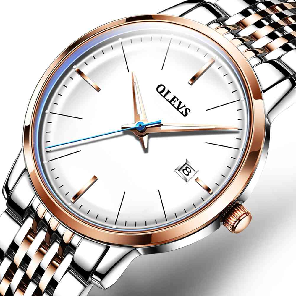 OLEVS 6609 Luxury Mechanical Watch - Elegant Stainless Steel Automatic Timepiece with Date Display