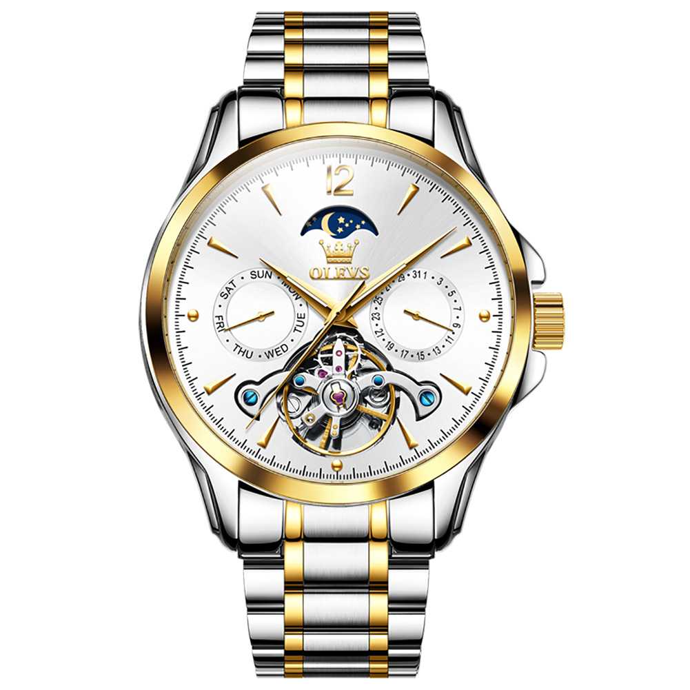 #color_Two Tone Strap-White Dial Gold Trim