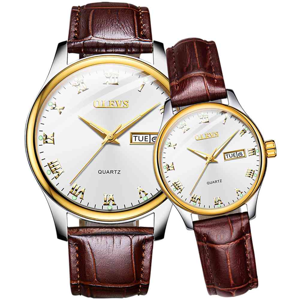 #Color_Brown Belt White Dial