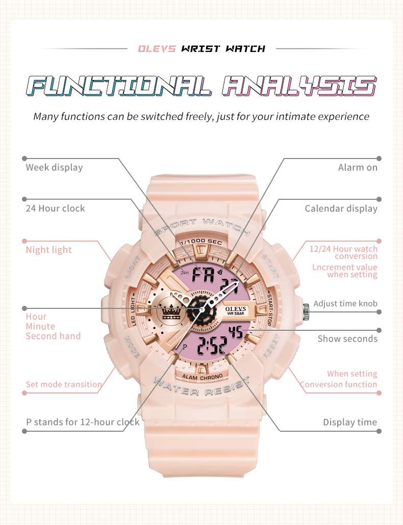 OLEVS 1102 Popular Electronic unisex digital watch