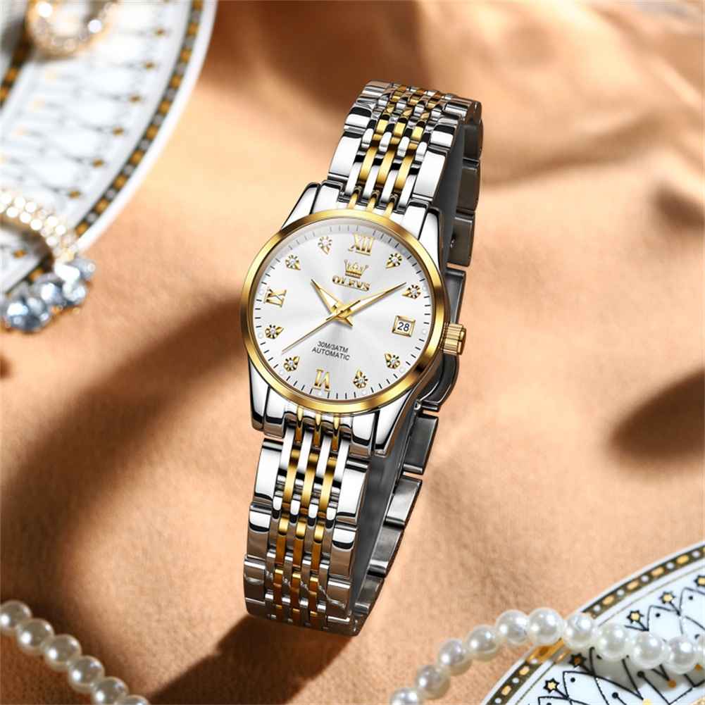 #color_Two Tone Strap-White Dial Gold Trim