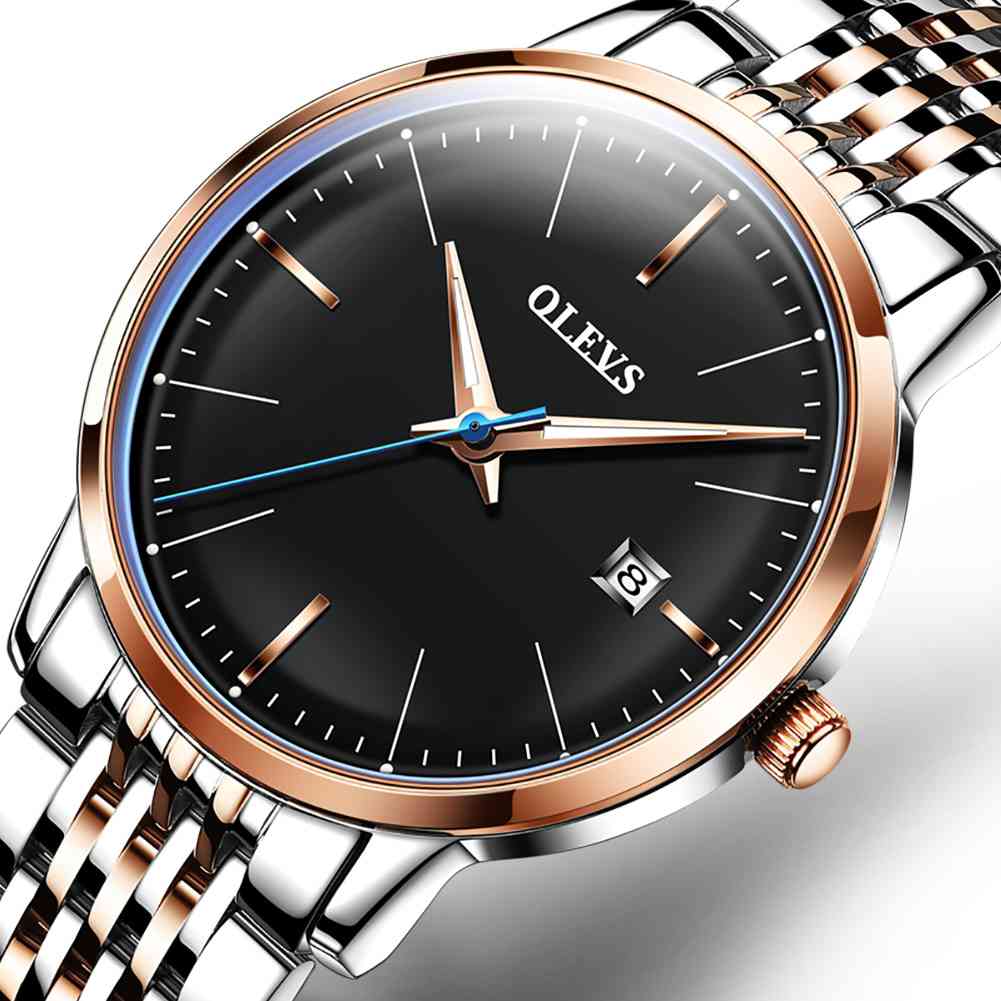 OLEVS 6609 Luxury Mechanical Watch - Elegant Stainless Steel Automatic Timepiece with Date Display