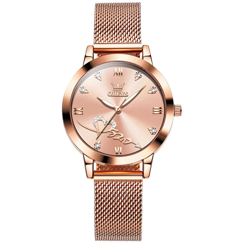 #Color_Rose Strap - Rose Dial Rose Trim