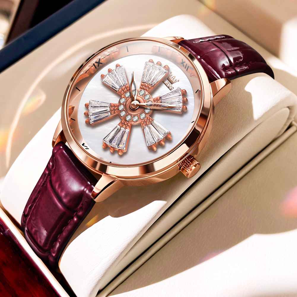 OLEVS 5579 Women’s Casual Leather Quartz Watch