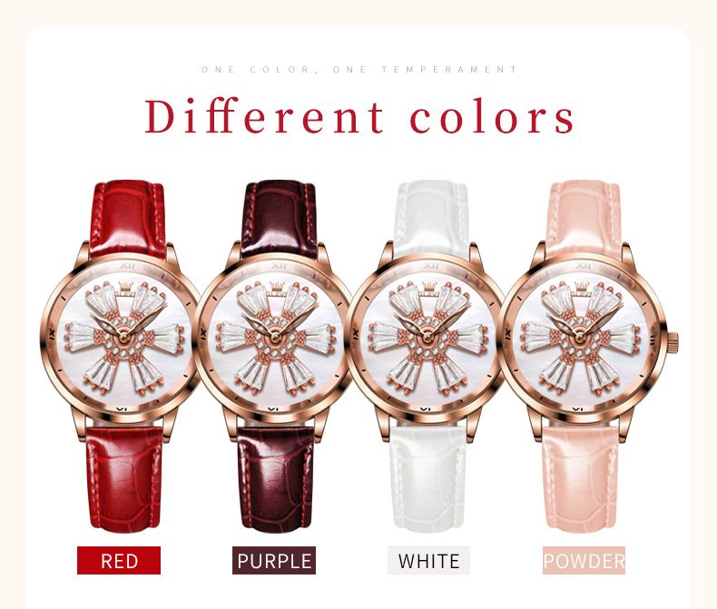 OLEVS 5579 Women’s Casual Leather Quartz Watch